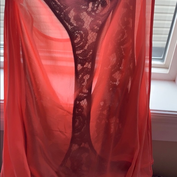 BCBG runway dress coral reef maxi with slit - Picture 5 of 12